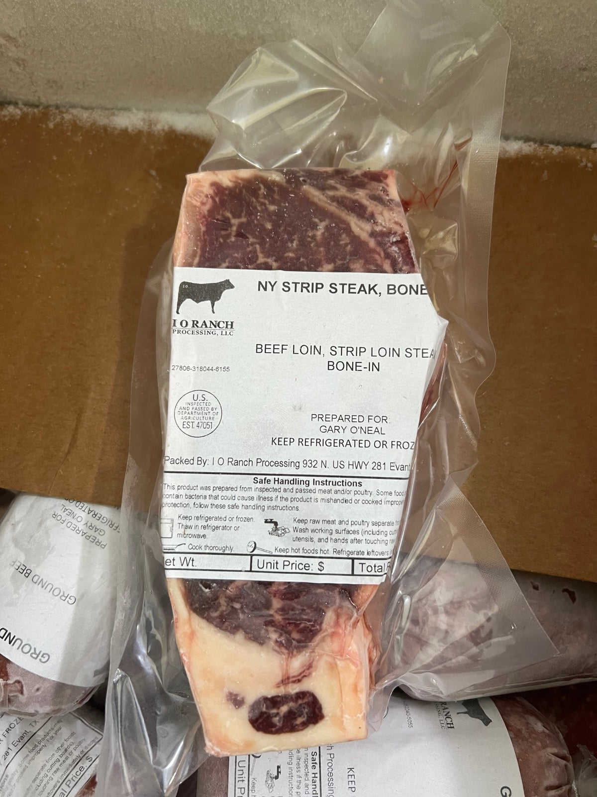 Natchez Farms Bone-In NY Strip