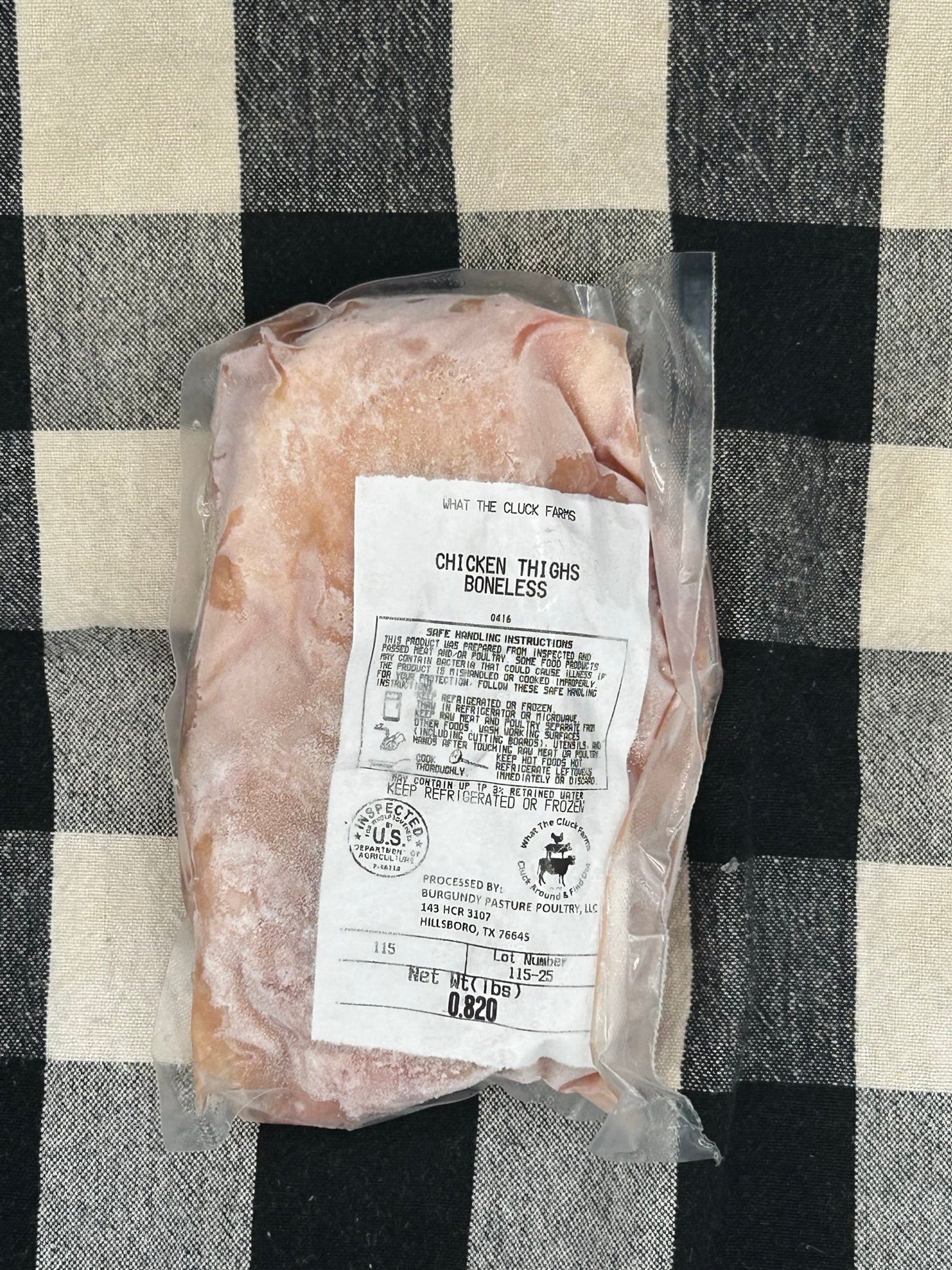 Pasture Raised Boneless Chicken Thigh