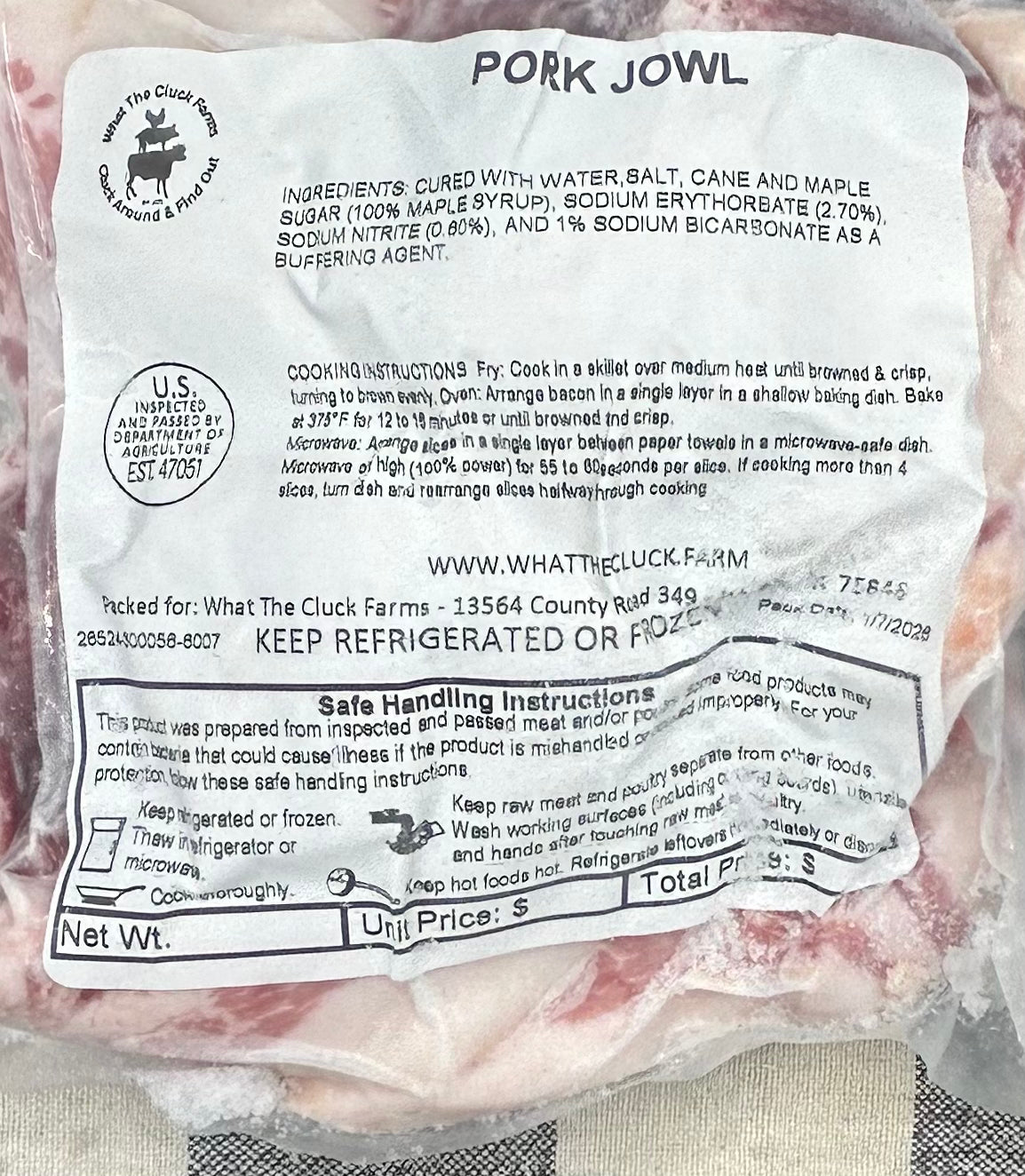 Forest Raised Pork Jowl